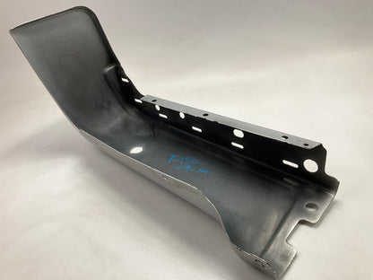 Used OEM Ford Rear Bumper Right End Cap, Silver, With Sensor Hole - 09-14 F-150