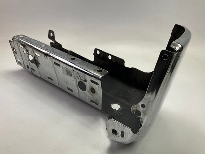 Used #41 Rear Bumper Right End Cap Chrome W/ Sensor Hole OEM 17-22 F-250 F350 SD