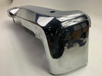 Used #41 Rear Bumper Right End Cap Chrome W/ Sensor Hole OEM 17-22 F-250 F350 SD