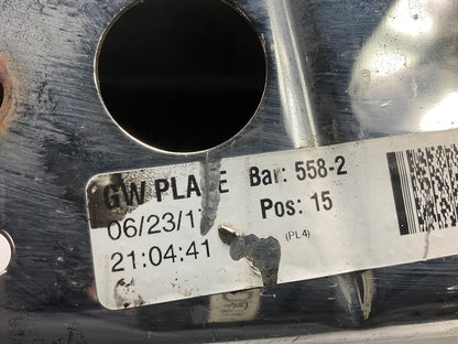 Used #41 Rear Bumper Right End Cap Chrome W/ Sensor Hole OEM 17-22 F-250 F350 SD
