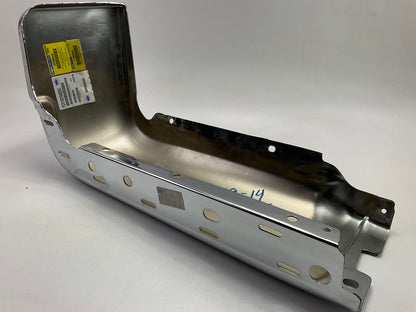 Used OEM Ford CHROME Rear Left Bumper End Cap - 2009-2014 F-150 W/ Sensor Hole