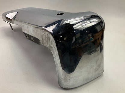 Used OEM Rear Bumper Right End Cap, Chrome, With Sensor Hole 17-22 F-250 F350 SD