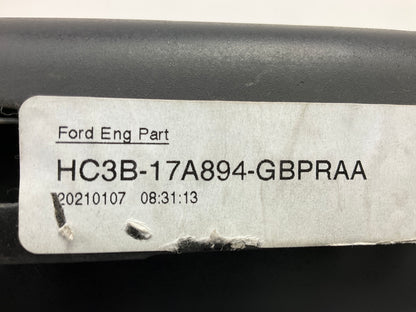 Used OEM Ford Rear Bumper Left End Cap, BLACK, 2017-22 F250 F350 W/O Sensor Hole