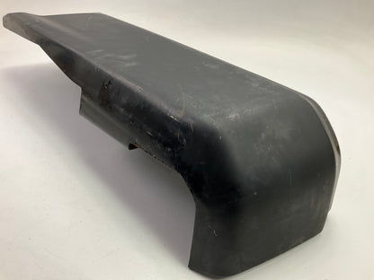 Used #56 OEM Ford Rear Bumper Right End Cap, BLACK, 2015-2020 Ford F-150 No Hole