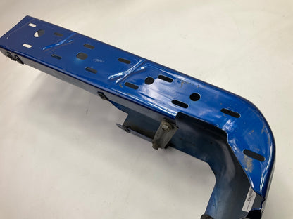 Used OEM Ford Rear Bumper Left End Cap Blue Lightning Color, 15-20 F150 W/O Hole