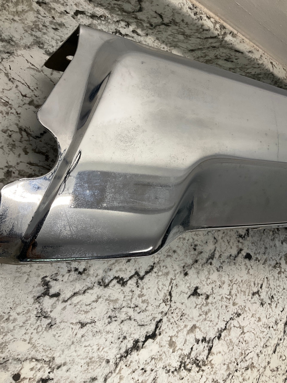 USED - OEM 2017-2022 Ford F-250 Rear Bumper Right Bumper End Cap Silver Color