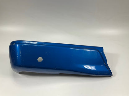 Used OEM Ford Velocity Blue Rear Bumper Left End Cap With Sensor Hole 15-20 F150