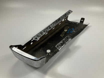 Used #81 OEM Ford Rear Bumper Right End Cap, Chrome, With Sensor Hole 15-20 F150