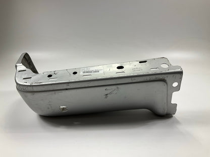 Used OEM Ford Rear Left Bumper End Cap 2009-2014 F-150 With Sensor Hole, Silver