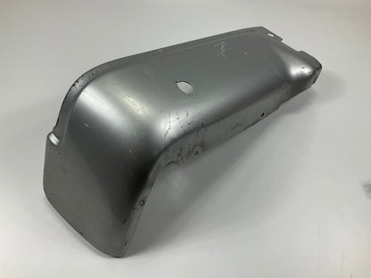 Used OEM Ford Rear Left Bumper End Cap 2009-2014 F-150 With Sensor Hole, Silver