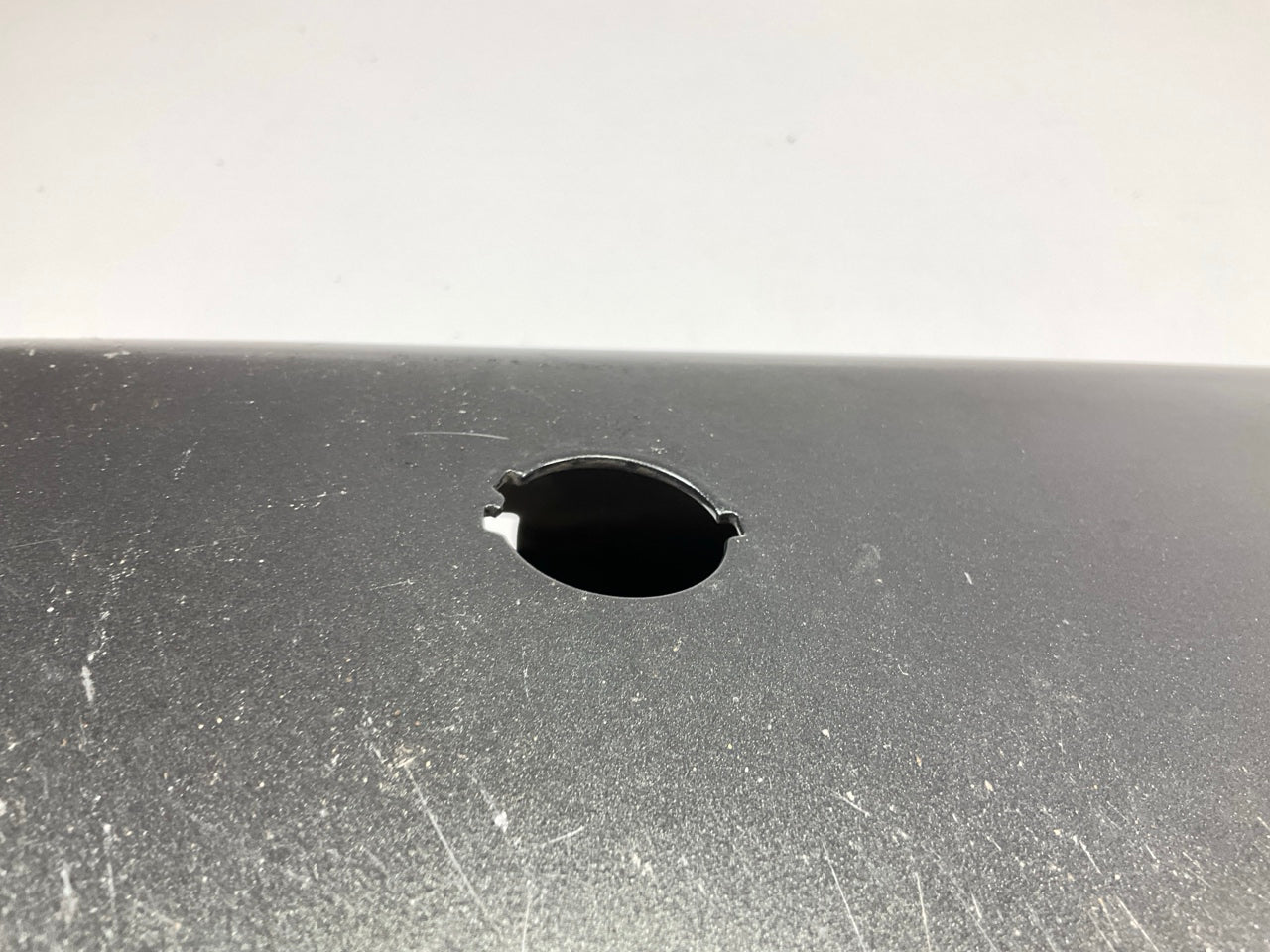 USED #88 OEM Ford Rear Bumper Right End Cap Gray With Sensor Hole 2015-2020 F150