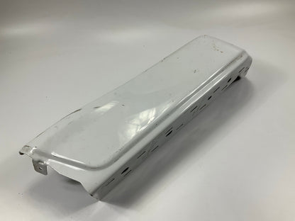 USED OEM Oxford White Rear Bumper Left End Cap 2015-20 F-150 Without Sensor Hole