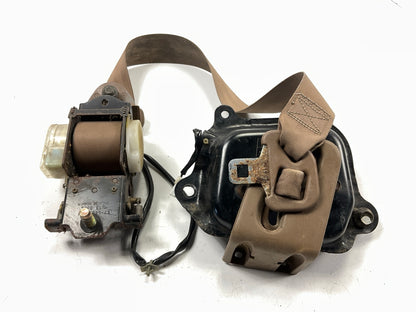 USED Tan #18 Right Passengers Side Seat Belt OEM For 90-96 Nissan Z32 300ZX