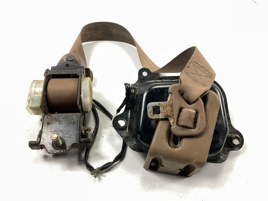 USED Tan #18 Right Passengers Side Seat Belt OEM For 90-96 Nissan Z32 300ZX