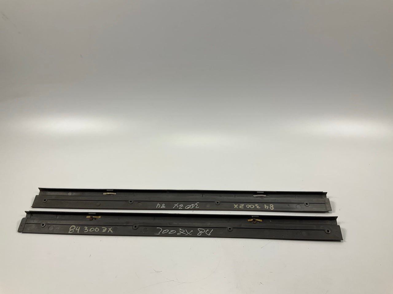 2+2 ONLY USED OEM For 1984-1989 300ZX Z31 Floor Door Sill Scuff Plate Set, Black