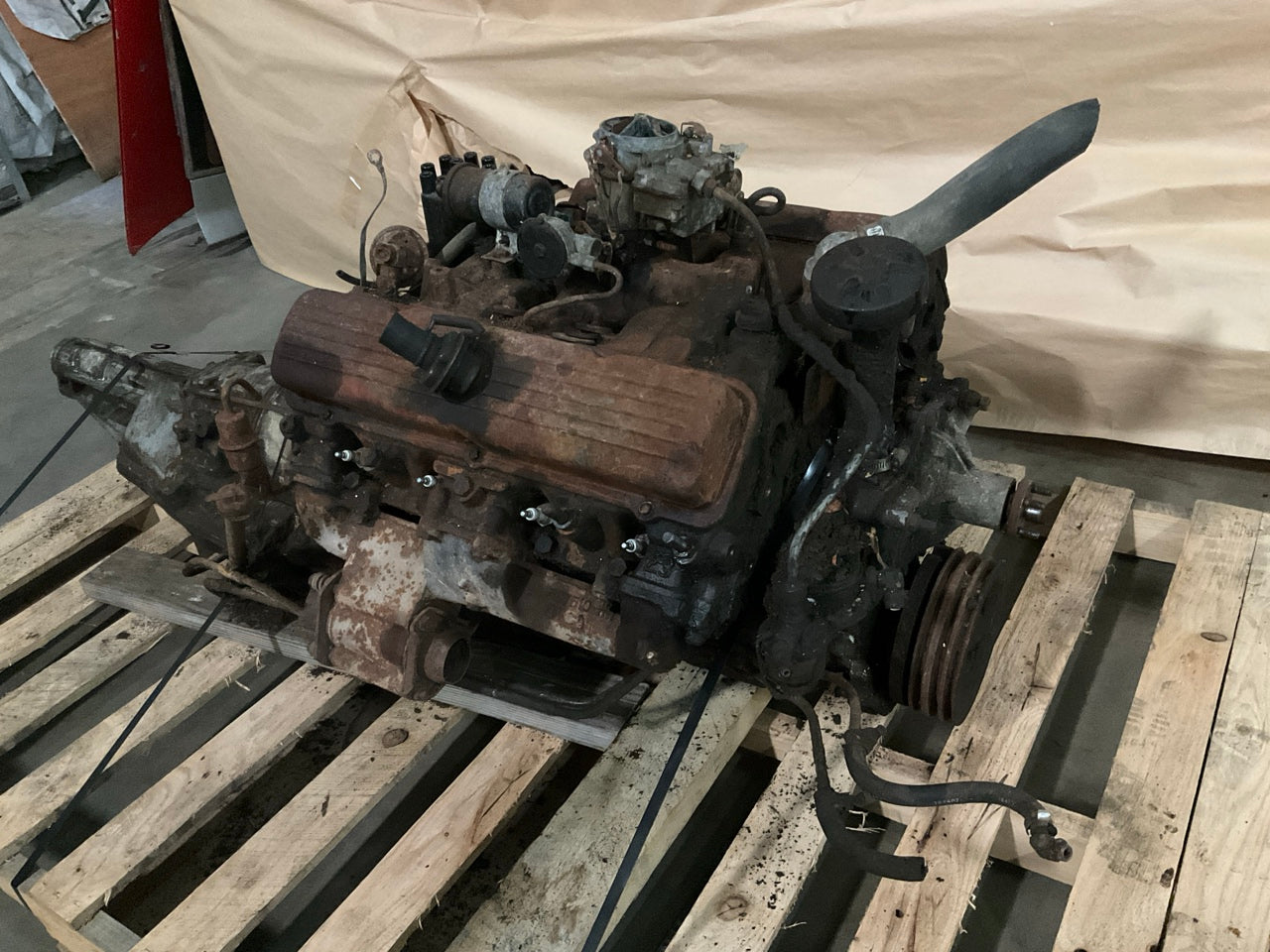 CORE, TURNS OVER - Olds 330 ''Ultra High Compression'' Engine & Trans 585786 Block