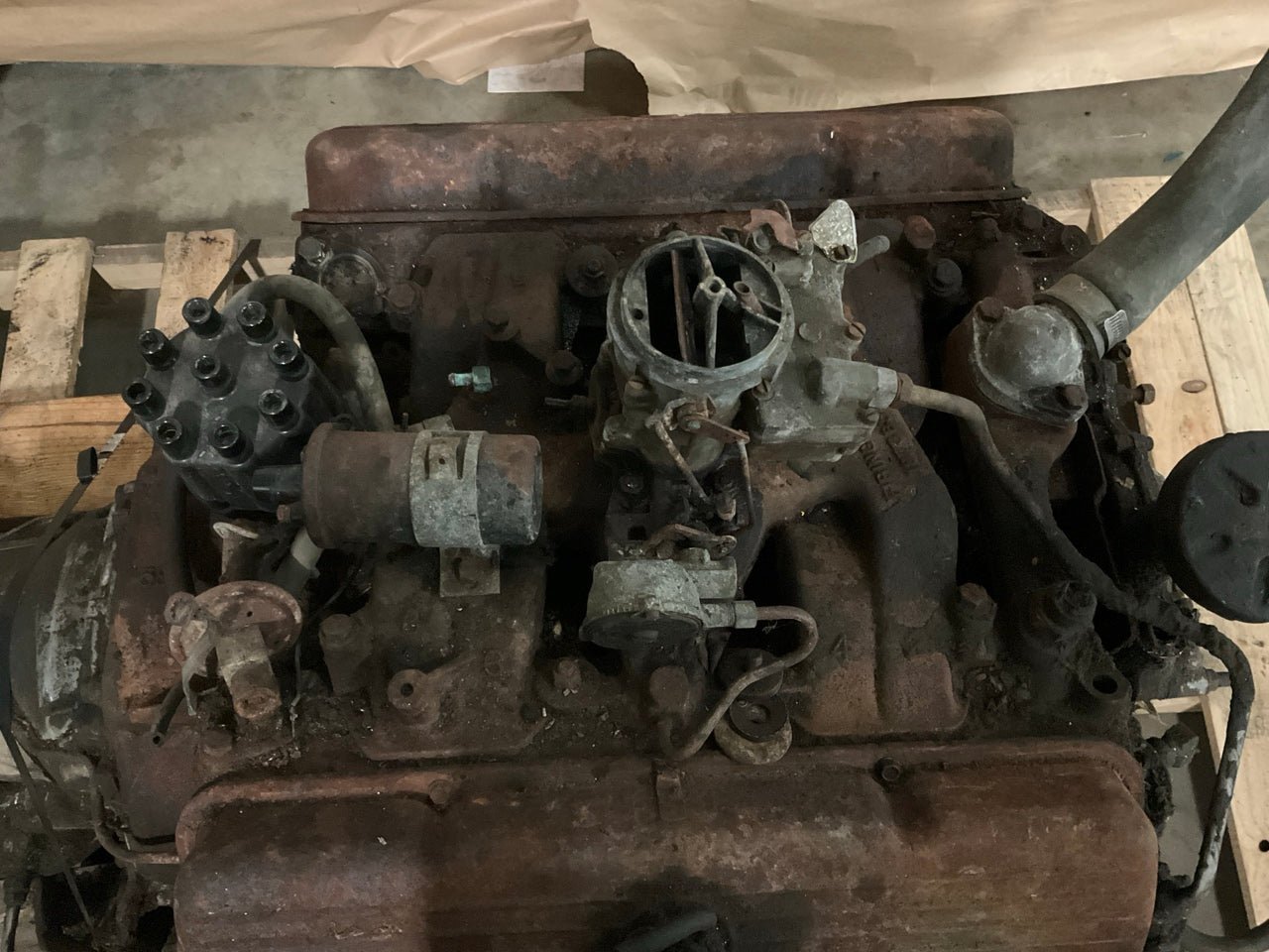 CORE, TURNS OVER - Olds 330 ''Ultra High Compression'' Engine & Trans 585786 Block
