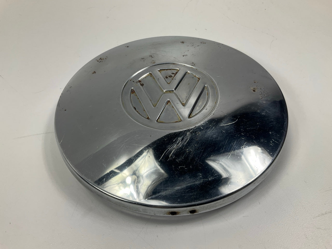 USED, AS-IS 1975-1984 Genuine VW Jetta Rabbit Pickup Wheel Chrome Center Hub Cap