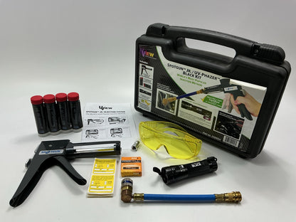 Uview 332005A Leak Detection Dye Kit Spotgun Jr. UV Phazer Black (AAA) Kit W Dye