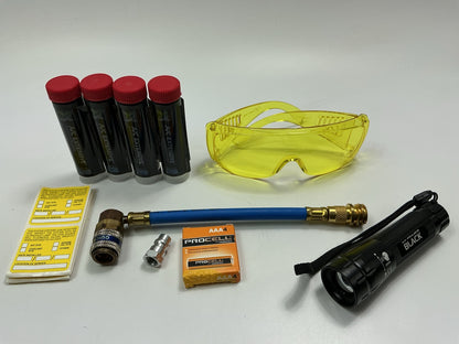 Uview 332005A Leak Detection Dye Kit Spotgun Jr. UV Phazer Black (AAA) Kit W Dye