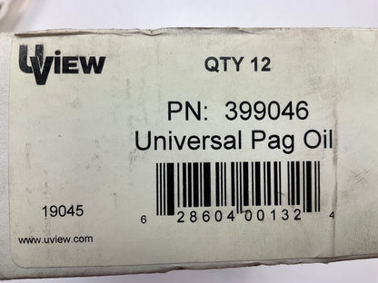 12 PACK - UView 399046 Universal PAG 46 A/C Compressor Oil Cartridge, 1 Oz Each