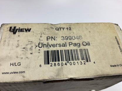 (4) Uview 399046 A/C Compressor Universal PAG Oil, 4 Individual Tubes. 1 Oz