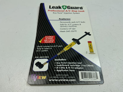 UVIEW 480310EU A/C Leak Guard Eco-Twist Injection Kit