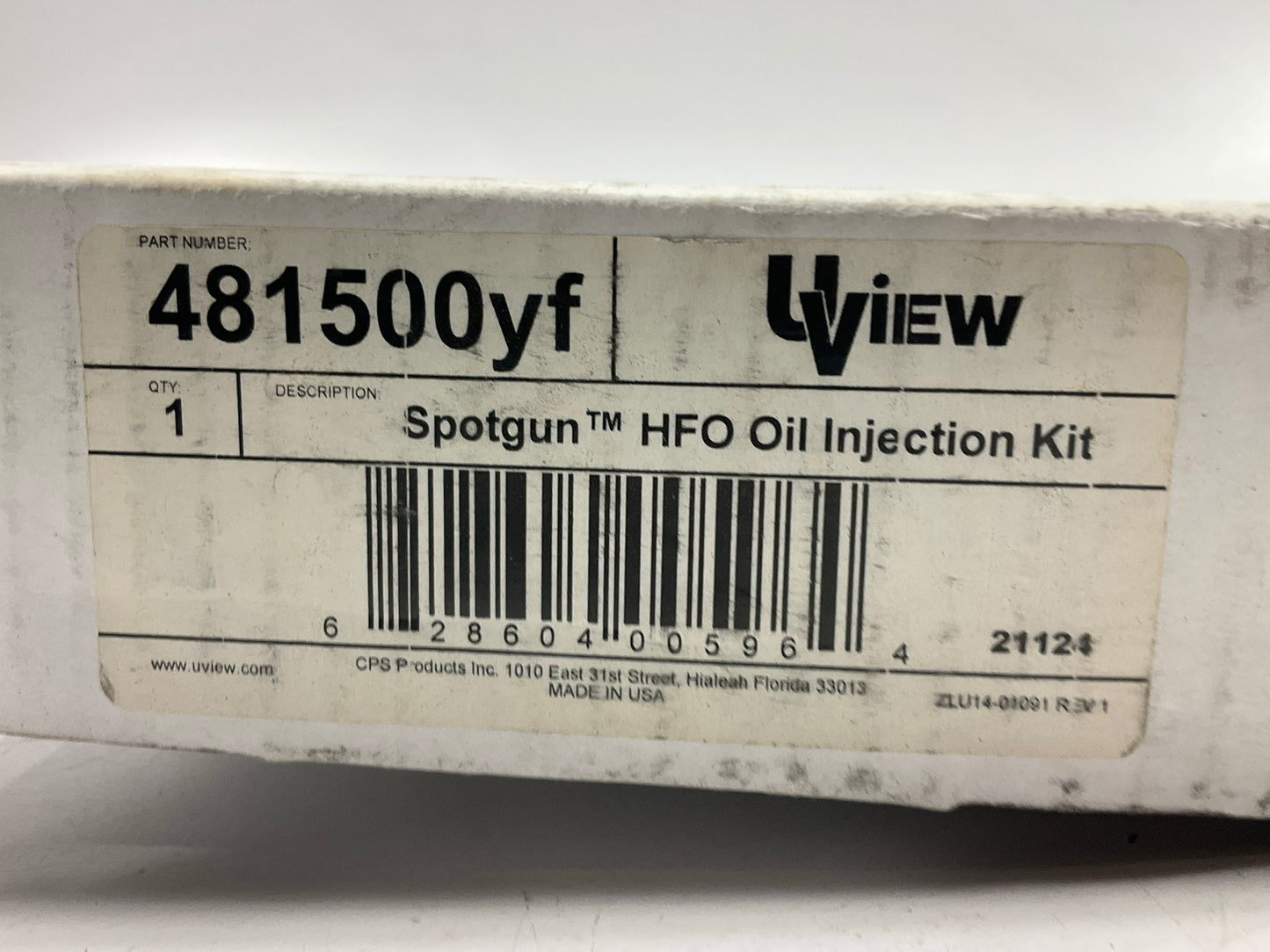 UView 481500YF Oil Injection Kit For R-1234yf A/C Systems With Spotgun