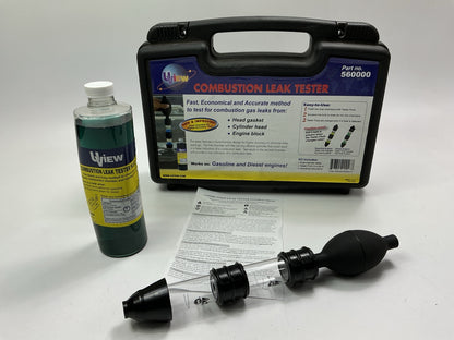 UView 560000 Combustion Leak Detector Tester Dual-Chamber Color-Changing Kit