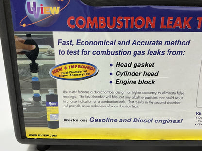 UView 560000 Combustion Leak Detector Tester Dual-Chamber Color-Changing Kit