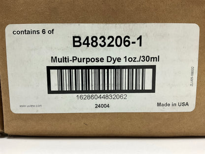 (7) X 1oz - UVIEW B483206 Multi-Purpose Leak Detection Dye Bottles