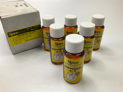 (6) Uview B499024 A/C Leak Detection Dye Bottles - 1 Oz Each