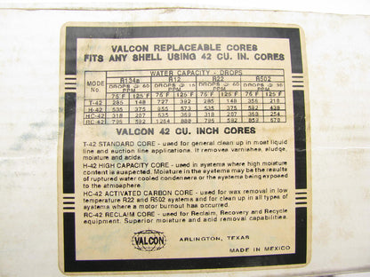 Valcon T42 Moisture And Acid Removal Standard Core