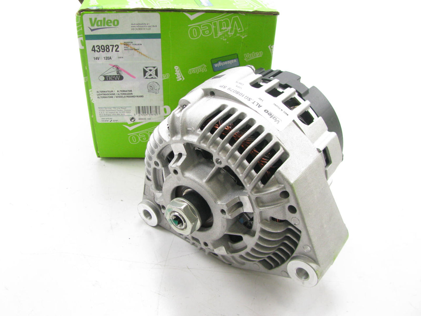 Valeo 439872 Remanufactured Alternator For Massey Ferguson Tractor 12V 120 Amp