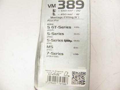 Valeo 574709 Silencio Xtrm-Set Windshield Wiper Blade Set - 18'' & 26''