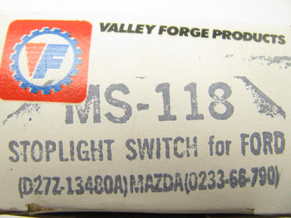 Valley Forge MS-118 Brake Light Stoplight Switch 71-80 Mazda RX-2 RX-3 RX-4 RX-7