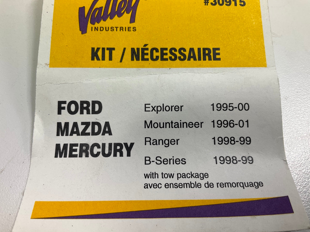 Valley Industries 30915 Towing & Hauling T-connector Wiring Kit