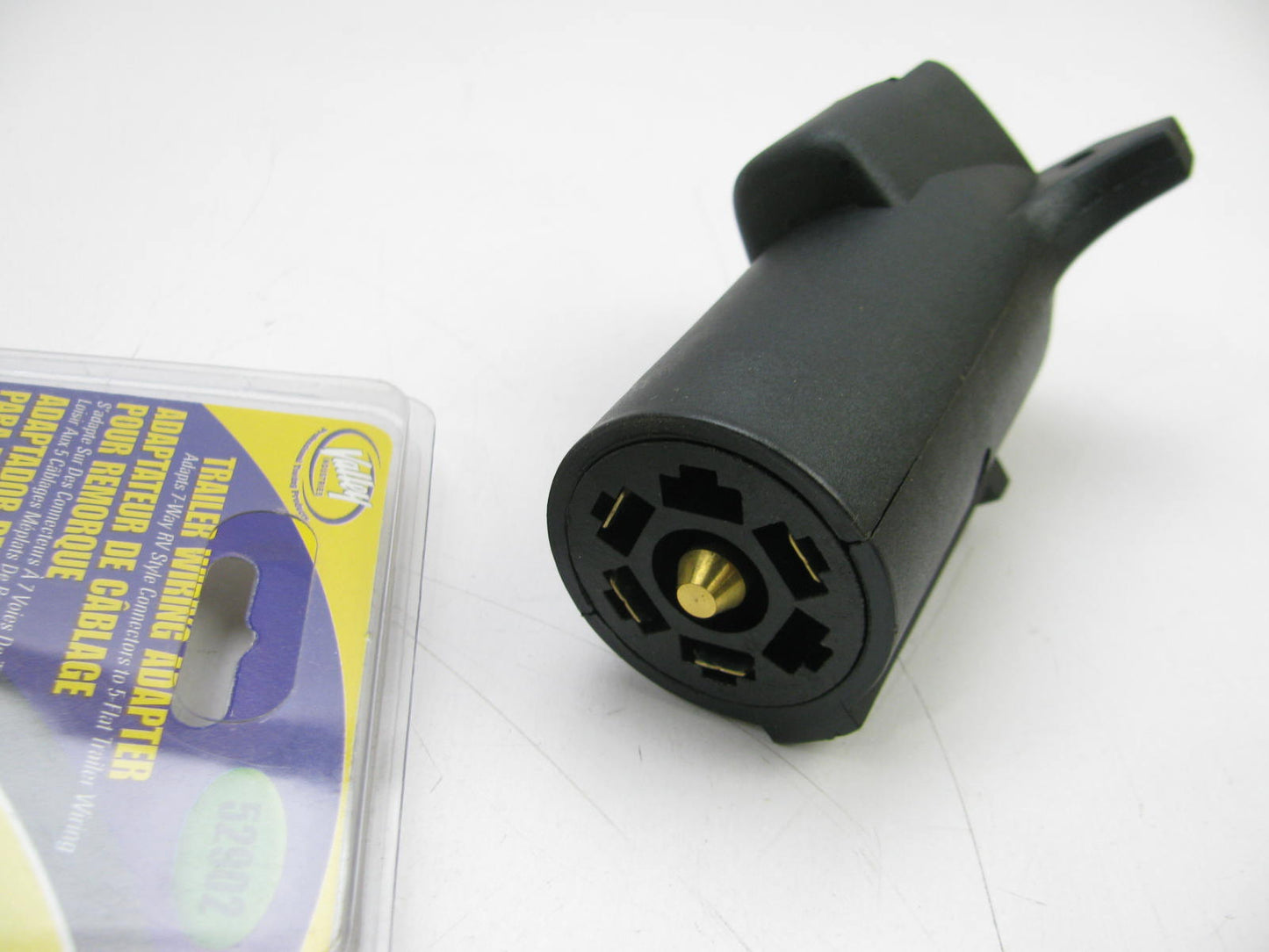Valley 52902 7-way RV To 5-way Flat Towing Harness Adapter Connector Plug