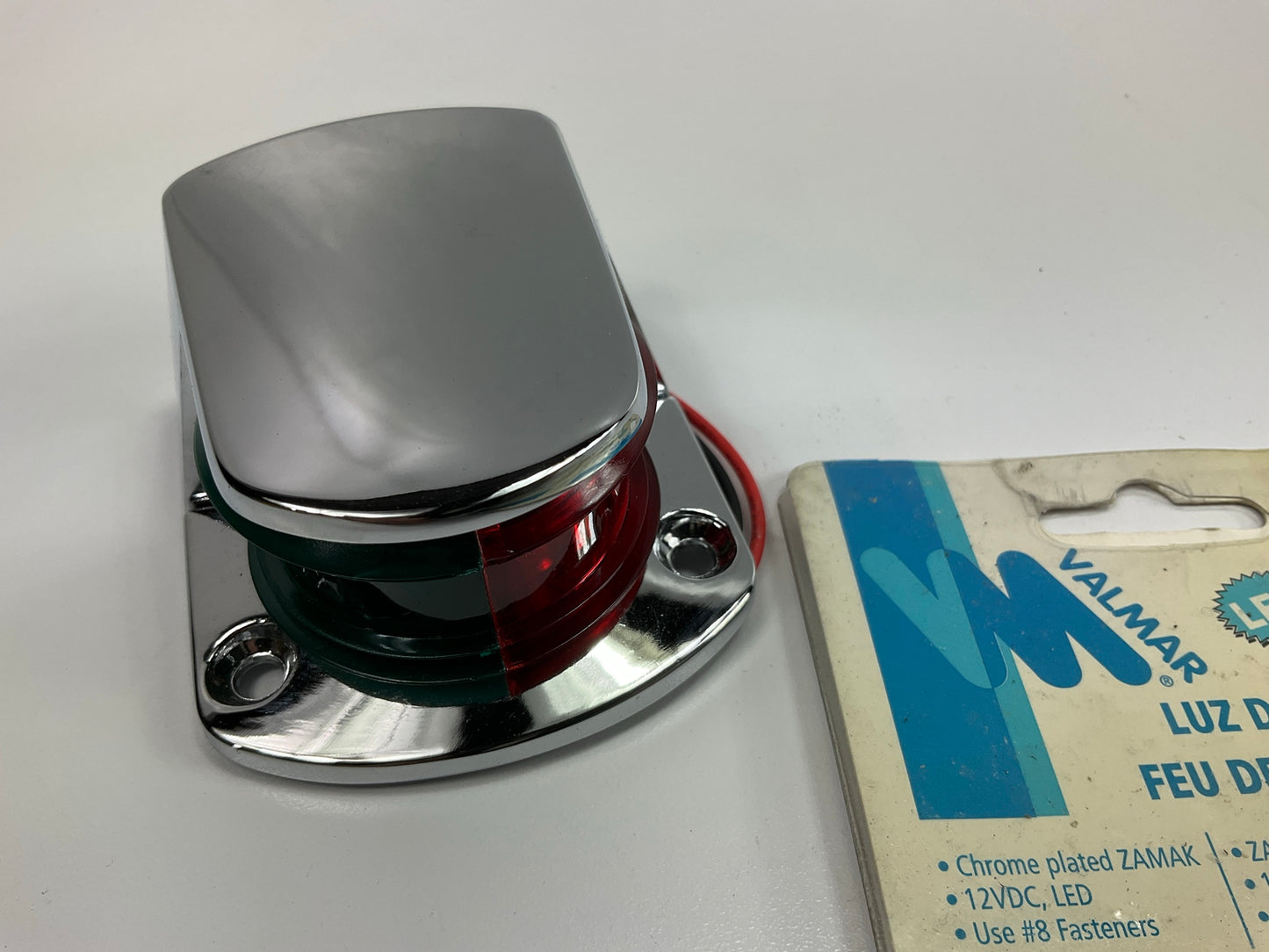 Valmar 23852 Marine Bicolor LED Navigation Bow Light Red Green Lamp, Boat Kayak