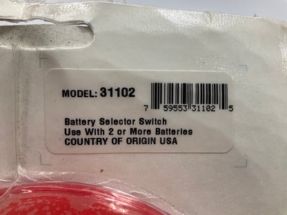 Valmar 31102 Boat Marine Battery Selector Switch, Heavy Duty, Made In USA