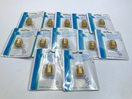 (12) PACK - Valmar 32282 Brass Garboard 1/2'' Inch NPT Drain Plug