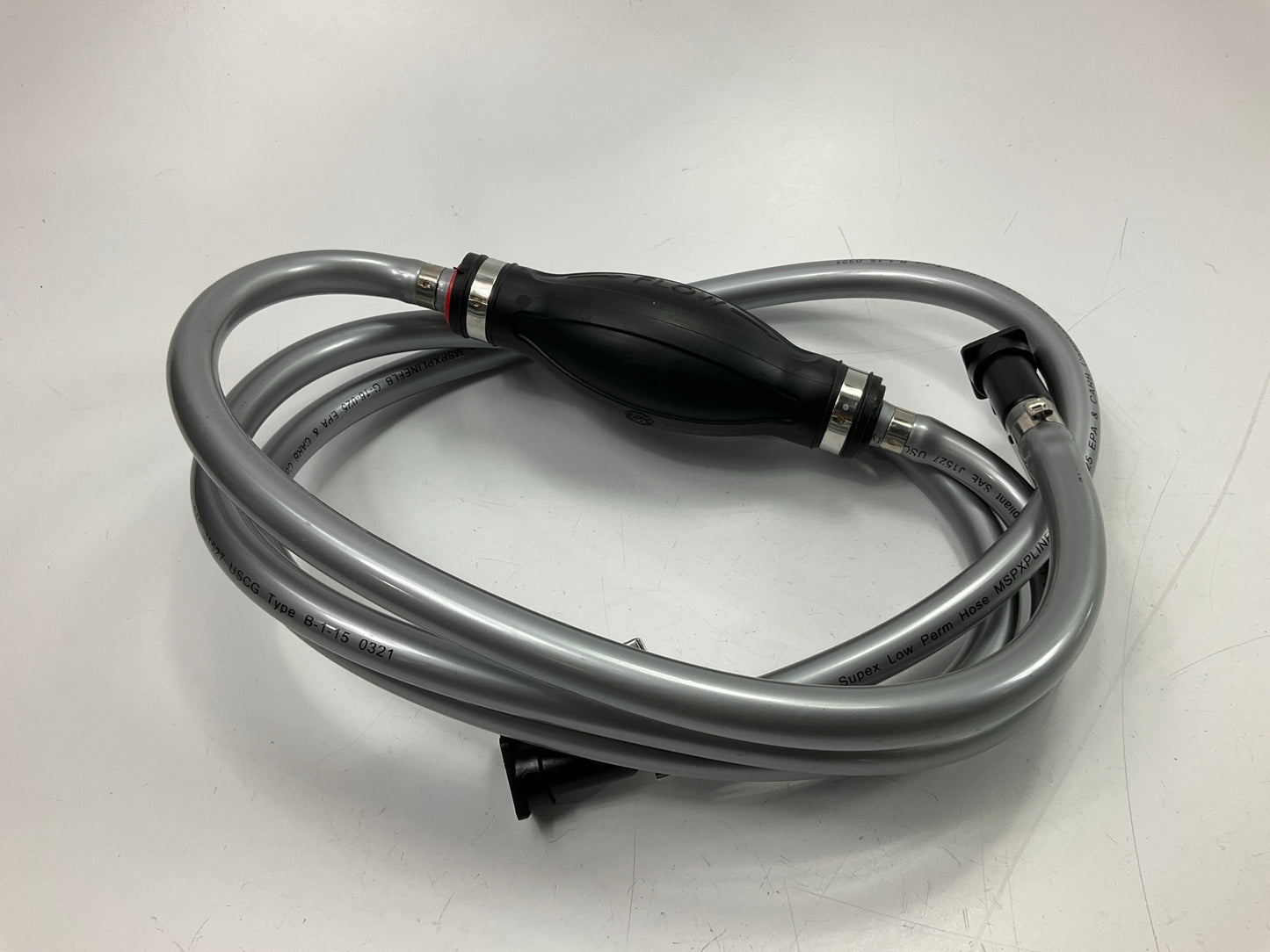 Valmar 6' X 3/8'' Marine Fuel Line Hose W/ Primer Bulb 18-8009EP-2, 93806ELP7