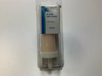 Valmar 52107 Marine In-Line Fuel Filter (Plastic, 1/4'' Barb)