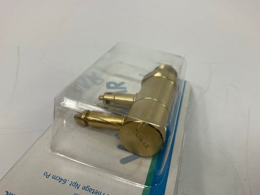 Valmar 52282 Solid Brass Marine 1/4'' NPT OMC Male Quick Fuel Connector Fitting