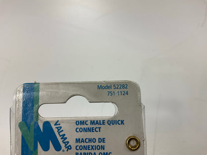 Valmar 52282 Solid Brass Marine 1/4'' NPT OMC Male Quick Fuel Connector Fitting