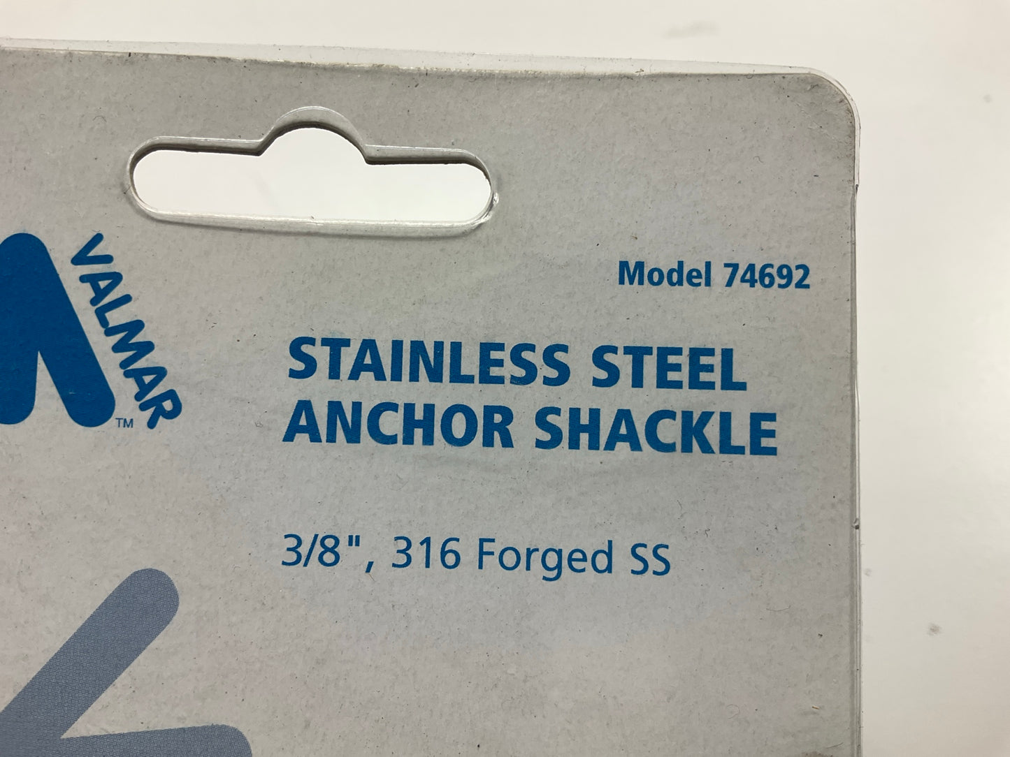 Valmar 74692 Marine Stainless Steel Anchor Shackle 3/8'', 316 Stainless Steel