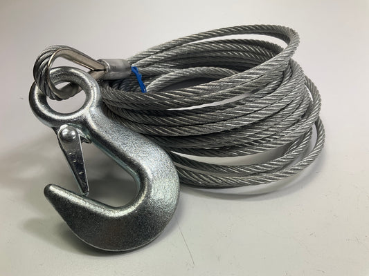 Valmar 80202 Marine Trailer Winch Cable - 3/16'' X 25' Galvanized, 4000 Lbs Cable