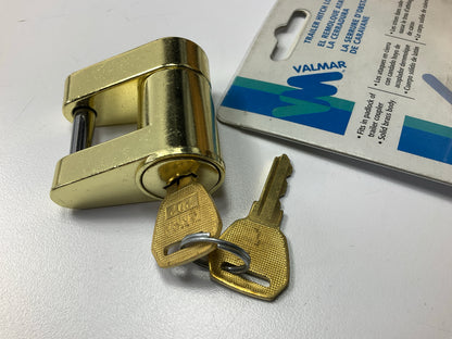 Valmar 80752 Trailer Coupler Lock, 1/4'' Pin Diameter, Closed Position 1-5/8''