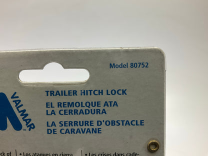 Valmar 80752 Trailer Coupler Lock, 1/4'' Pin Diameter, Closed Position 1-5/8''