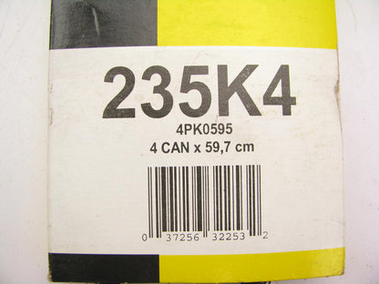 Valucraft 235K4 Serpentine Belt - 0.56'' X 24.475'' - 4 Ribs